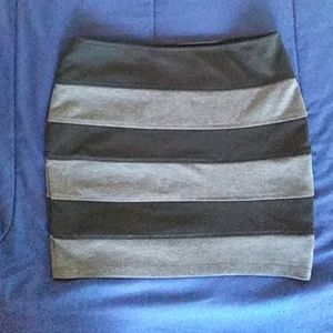 Black and gray skirt